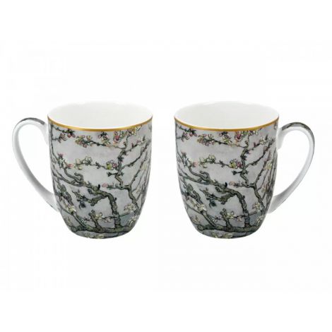 Komplet dwóch kubków Carmani 450ml - V. van Gogh, Kwitnąca jabłoń - 2